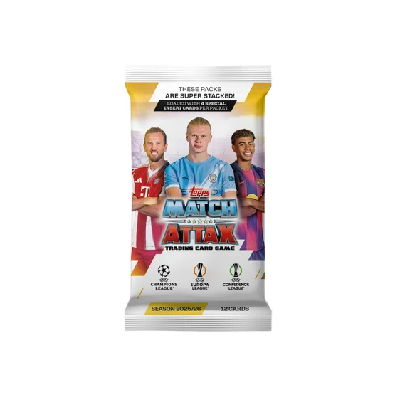 Topps - Musta Trading Cards - Match Attax Champions League 25/26 Card Pack (12 Cards) @ Hatstore