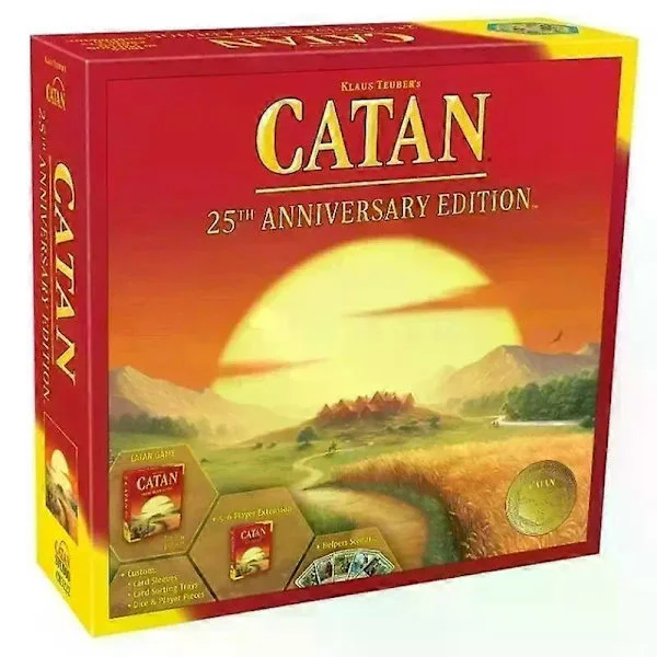 Engelsk version Catan brætspil puslespil fritidslegetøj spil kort 25 års jubilæumsudgave spil 2-8 personer fest kortspil Gaver