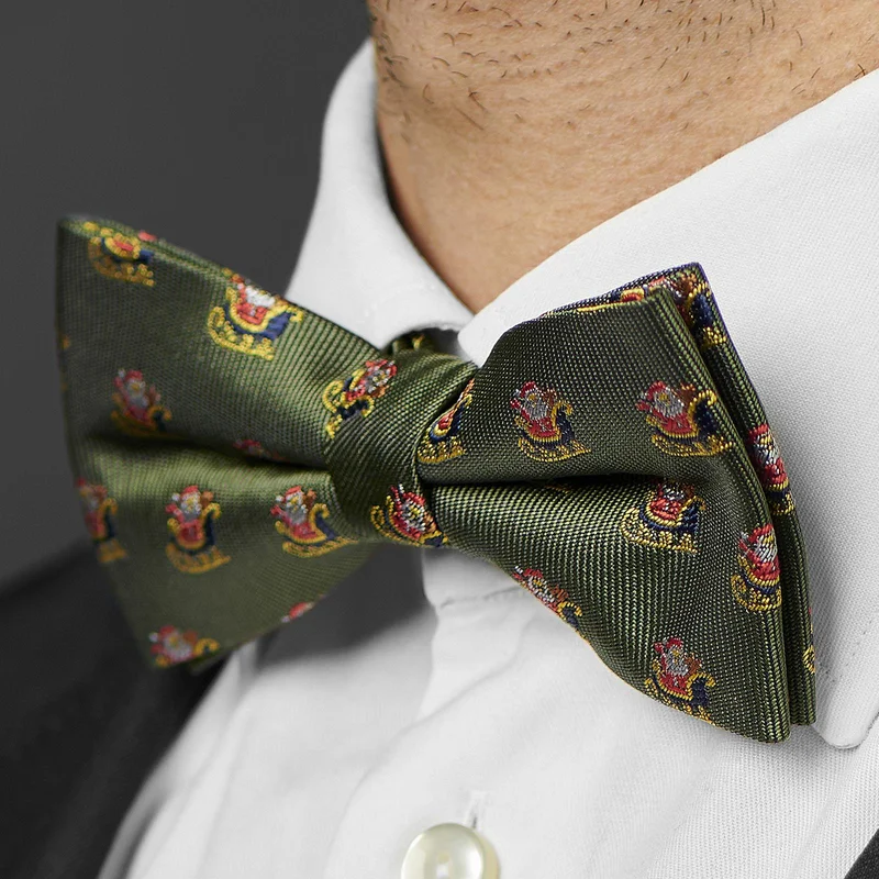 Santa’s Sleigh Pre-Tied Bow Tie for Men - Pre-tied bow ties