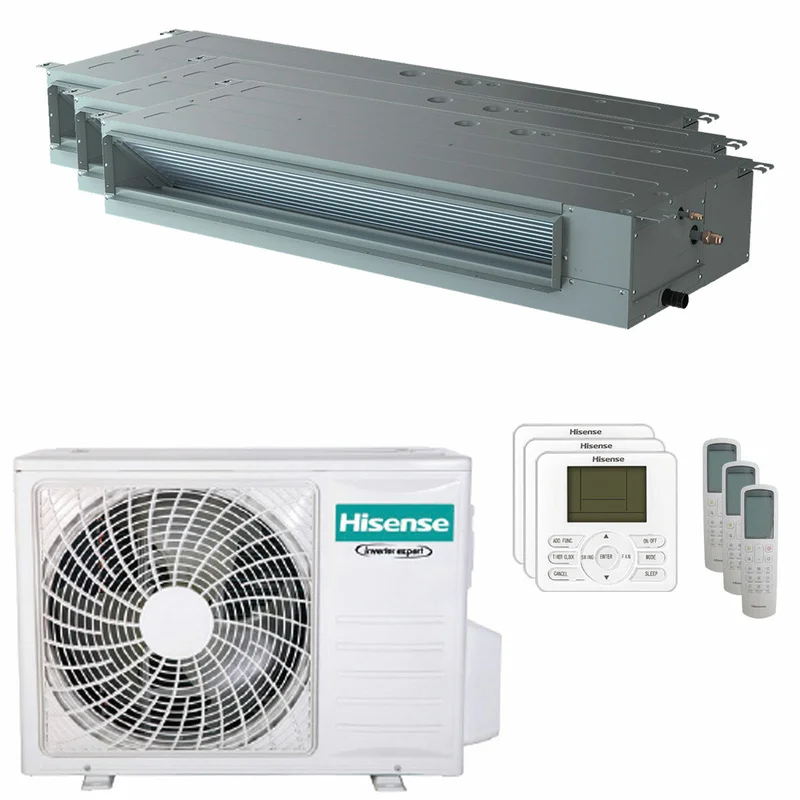 Condizionatore Hisense Canalizzabile ADT trial split 9000+12000+12000 | Climamarket