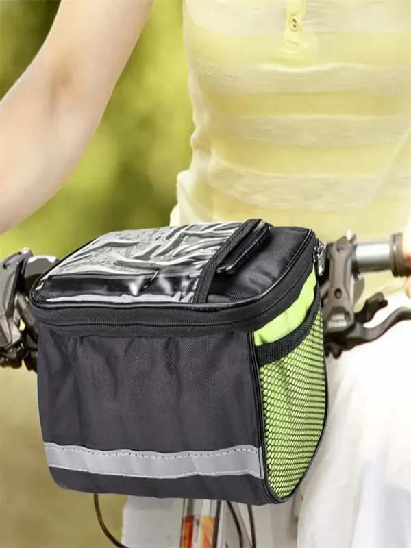 AliExpress - DOMEN Fahrrad-Lenkertasche vorne, Outdoor-Fahrrad, reflektierender Riemen, berührbare Handytasche, Fahrrad-Reittasche, Fahrrad-