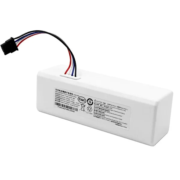 Velegnet til udskiftning af 14.4V lithium-ion-batteri til Xiaomi Mijia 1C robotstøvsuger model STYTJ01ZHM
