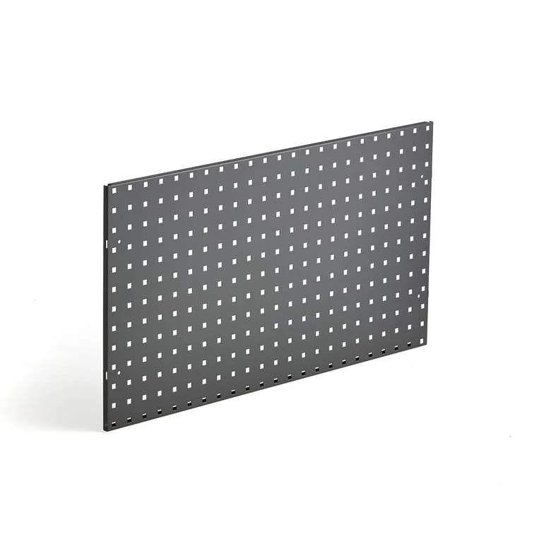 Tool panel for tool cabinet, 870x480 mm, dark grey