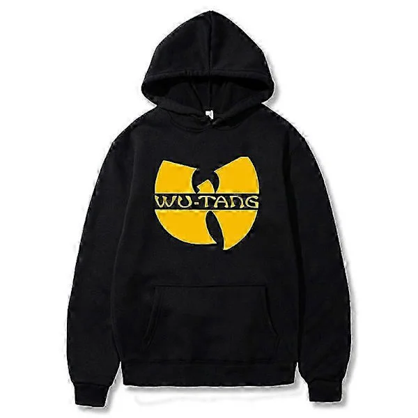 Höst 2024 Ny Hip Hop Streetwear Mode Hoody Wu Tang Grafiskt Tryckt Fleece Tröja Casual Herr