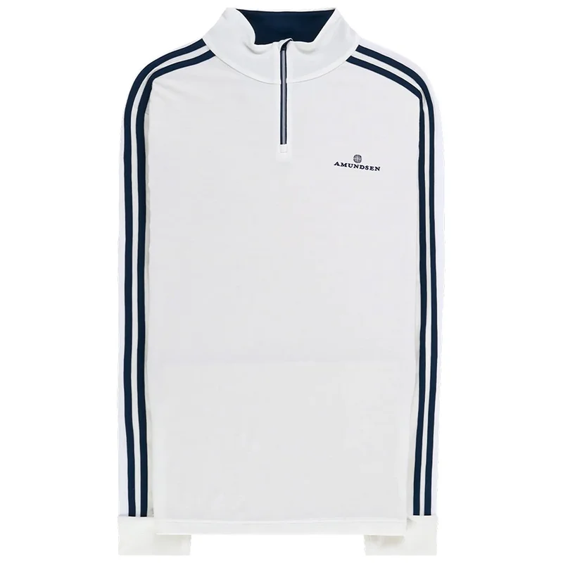 Amundsen 5Mila Half-Zip Lines Mens White
