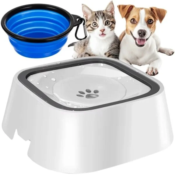 Madskål / Vandskål til Hund & Kat / Vandfontæne - 1,5l