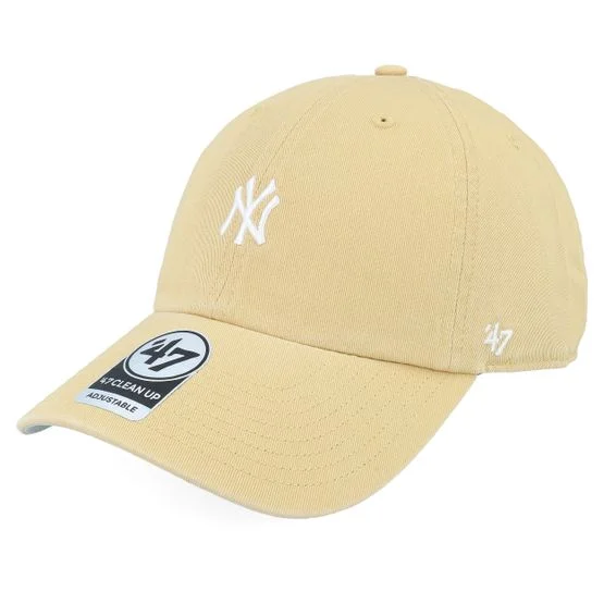 47 Brand - MLB Beige unconstructed Caps - New York Yankees MLB Runner 47 Clean Up Tan Dad Cap @ Hatstore