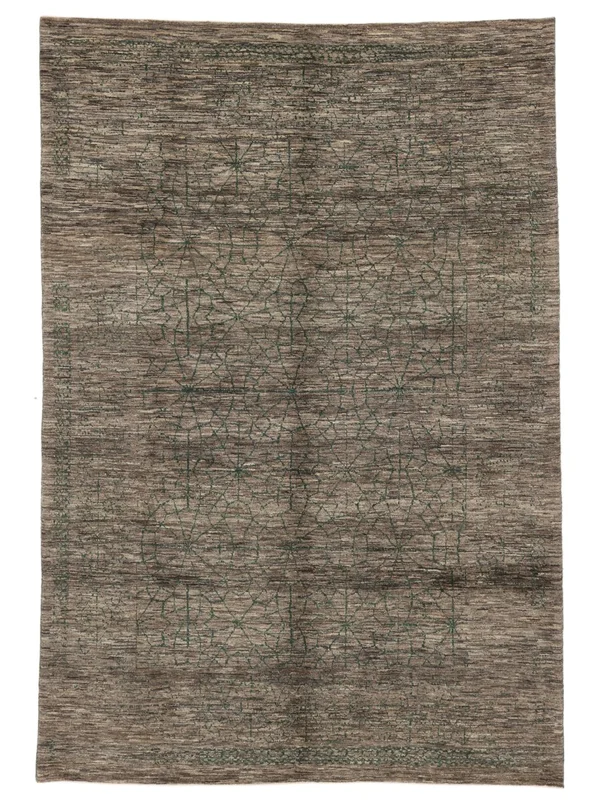 Handknuten Gabbeh Fine 211X307 Orientalisk Ullmatta Brun