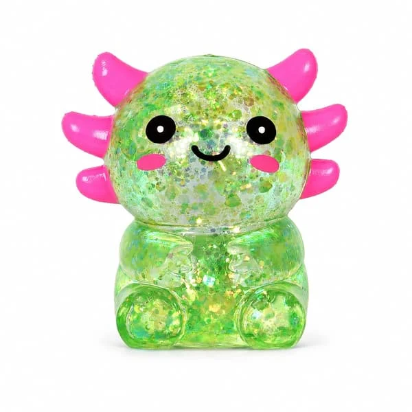 Axolotl Squishy Stressbold, Sød Blød Langsomt Stigende Squishy Legetøj, Beroligende Fidget Klemmelegetøj Sensorisk Legetøj til Stresslindring Børn 