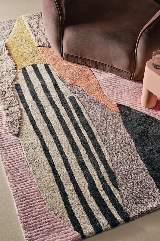 Jotex - Dywan Wełniany 160x230 Cm Wielokolorowy - BOBO - Kup Dywany wełniane firmy Jotex