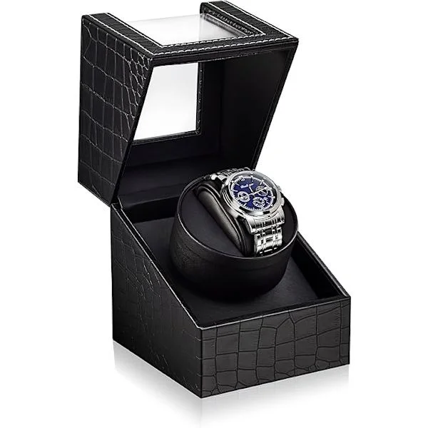 Simple Automatic Watch Winder: Automatic Watch Cradle Bi-Directional Rotation for Women's and Men's Watches