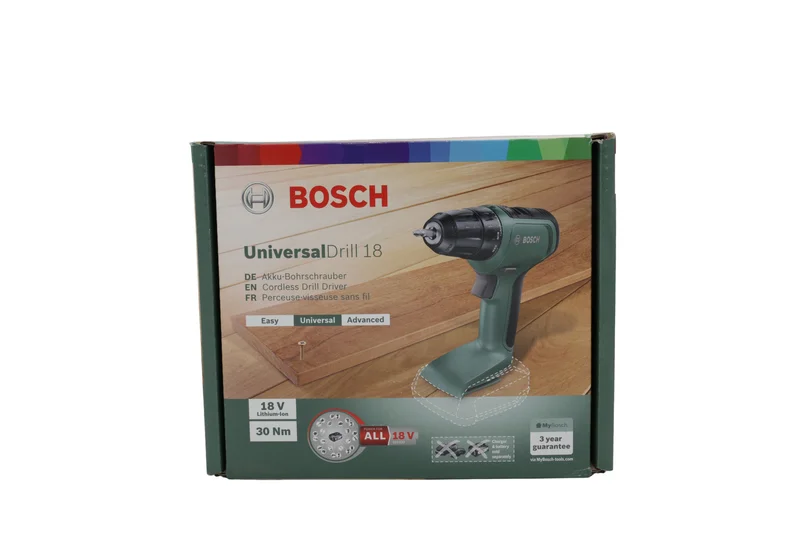 Bosch 06039C8000 Akkuruuvinväännin UniversalDrill 18 , ilman akkua