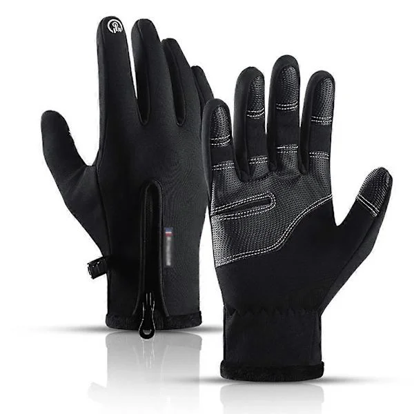 Winter Gloves for Men and Women, Waterproof Warm Gloves, Fingertip Sensitive A0020-PK S