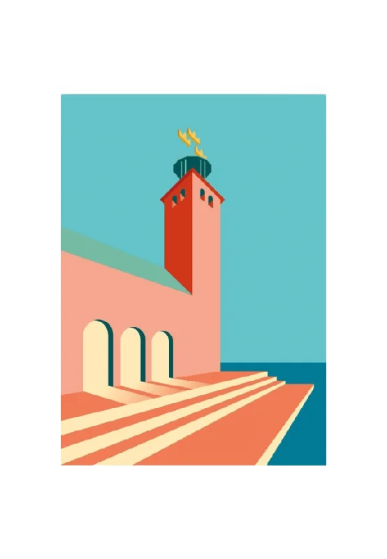 Created by Designtorget Poster Stadshuset 50x70 Posters & tavlor 50x70cm