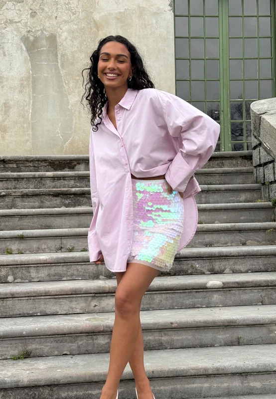 Bubbleroom Occasion Sequin Mini Skirt Multi 34