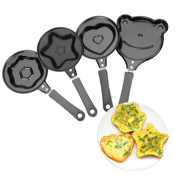 Köksredskap Äggform Panna Vänd Omelettform Frukost Non-Stick Stekpanna Pannkakstillverkare Mini Stekpanna 1 st (groda)