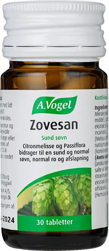 A.Vogel Zovesan 30 tabl., Sport & Velvære, Søvn & Meditation, Kosttilskud Til Søvn