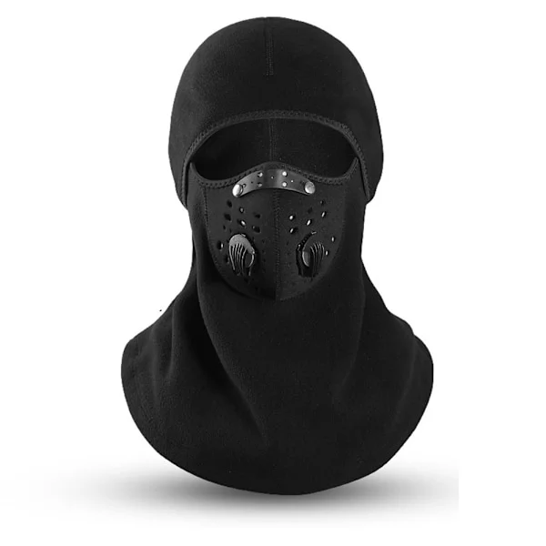 Balaclava Ski Ansiktsmaske med Filter Avtakbare Pustende Luftventiler for Menn Kvinner Vinter Vindtett Fleeceforet Termisk Ansiktsmaske for Ski 