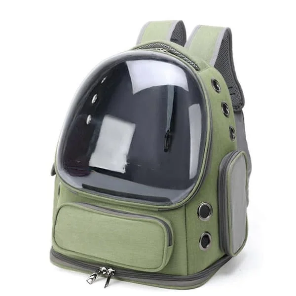 Transparent Pet Backpack with Transparent Cover, Portable Space Capsule, Large Capacity, Cat Bag, Parrot Bag, Pet Gear