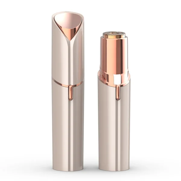 Facial Hair Remover for Women, Facial Hair Trimmer with Two Replacement Blades, Rechargeable Facial Shaver for Women - Gold