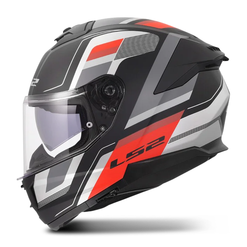 Casco Integral LS2 FF808 Stream II Vintage Negro/Gris/Rojo S