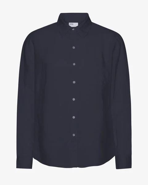 Linen Shirt - Navy Blue - Male - 2XL - Sustainable material - Ethical production