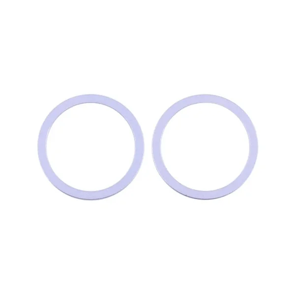 iPhone 12 Mini Linsskydd med Metallram (2 pack) - Lila