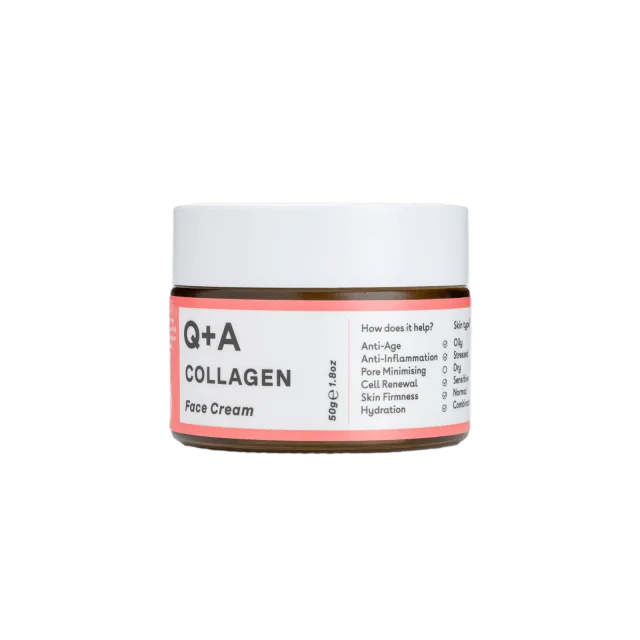 Q+A Collagen Face Cream Dagcreme Unisex Rosa 50 ML