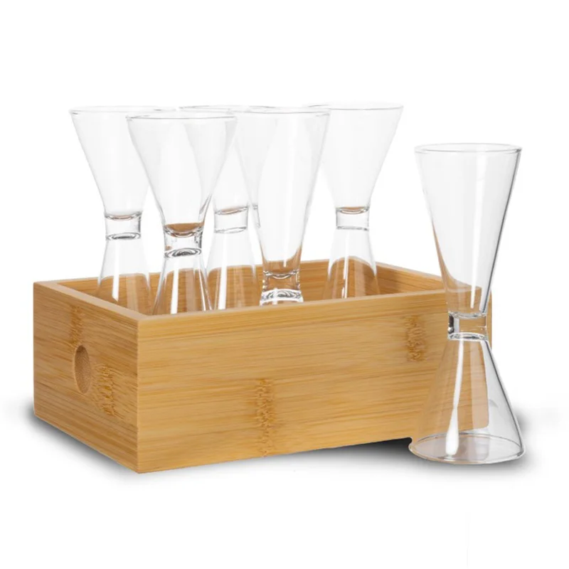 Sagaform snapsglas i bambubox | Dukning & Servering > Glas > Cocktail- & Drinkglas > Snapsglas | Bagaren och Kocken