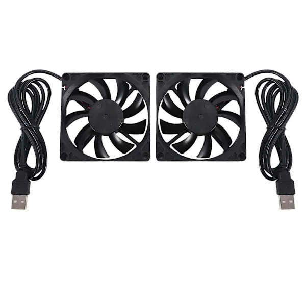 80mm 5V USB Fläkt 80mm 8cm 8015 Borstlös DC Kylfläkt PC Dator Router Chassi Fläkt Kylare 2st