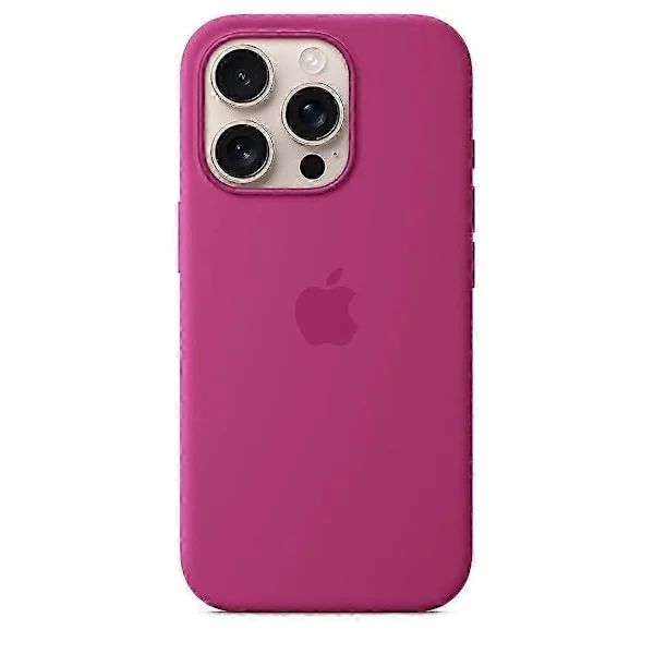 pc Apple iPhone 16 Pro Max Silicone Case with MagSafe and Camera Control - Fuchsia