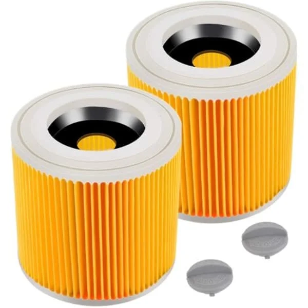 2-paknings filterpatron for Kärcher WD3 Premium, NT20/1 NT30/1 NT38 - Filter - Erstatningsfilter for Kärcher støvsuger
