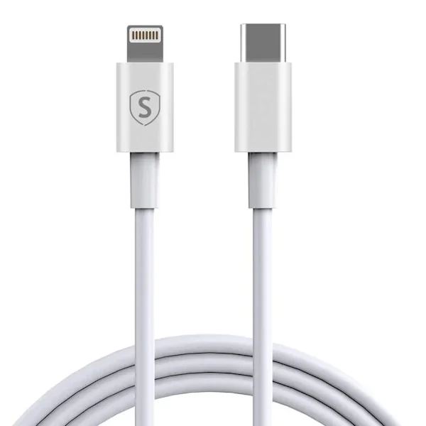 SiGN USB-C till Lightning Kabel 2.1A, 2m - Vit