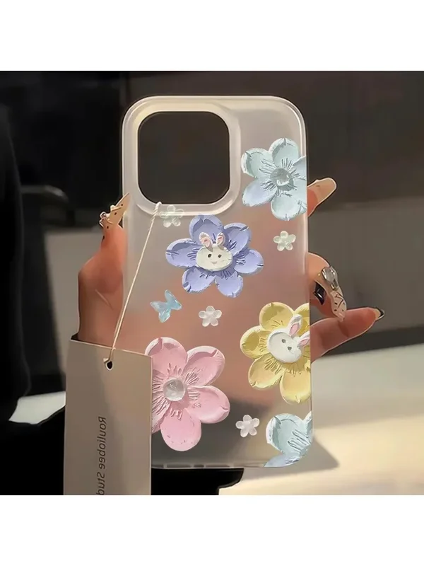 AliExpress - Handyhülle für iPhone 15 Pro Max, niedliche Blumenhülle, iPhone 16 14 13 12 11 11 Pro Max 12 Mini 14 Plus Ästhetik Floras Clear Cover