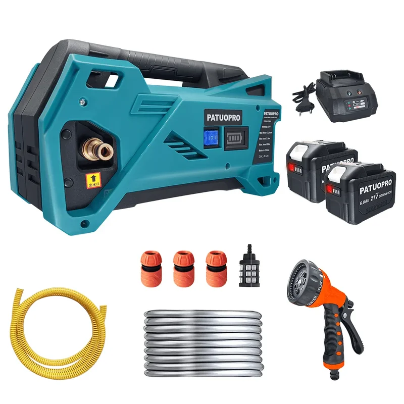 AliExpress - PATUOPRO 20 m Akku-Bewässerungsmaschine, elektrische Wasserpumpe, wiederaufladbare Pumpe, Gartenbewässerung, Elektrowerkzeug für Makita 