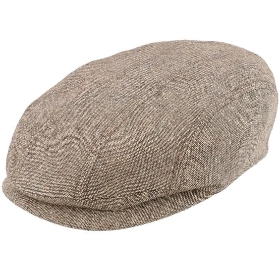 Stetson - Beige flatcap Cap - Ivy Cap Donegal Beige Flat Cap @ Hatstore