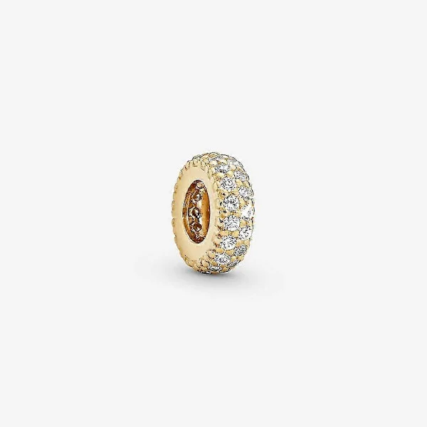 925 Sterling Silver Berlocker Pärlor Guld Clip Säkerhetskedja Berlock Passar Pandora Armband Halsband Diy Smycken För Kvinnor