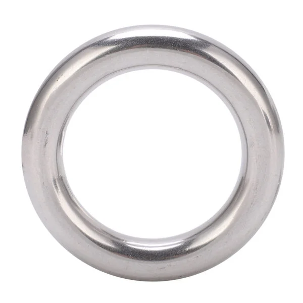 Sveiset O-ring Rustfritt stål Sveiset rund ring for navigasjonsdykking Hengekøyer og vesker 10x40 mm
