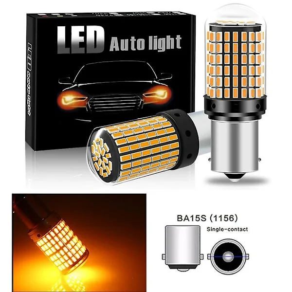 [LCS]2PC 1156 BA15S P21W BAU15S PY21W T20 7440 W21W 3157 1157 P21/5W W21/5W LED-polttimot 144 SMD led CanBus-lamppu suuntavilkkuihin