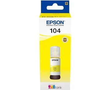 Epson Epson Ink 104 EcoTank Yellow - Gult påfyllnadsbläck Epson T104