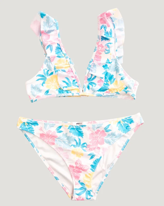 Gina Tricot Young Y frill bikini set Roze Badmode/badjassen Meisjes - Kids Brand Store