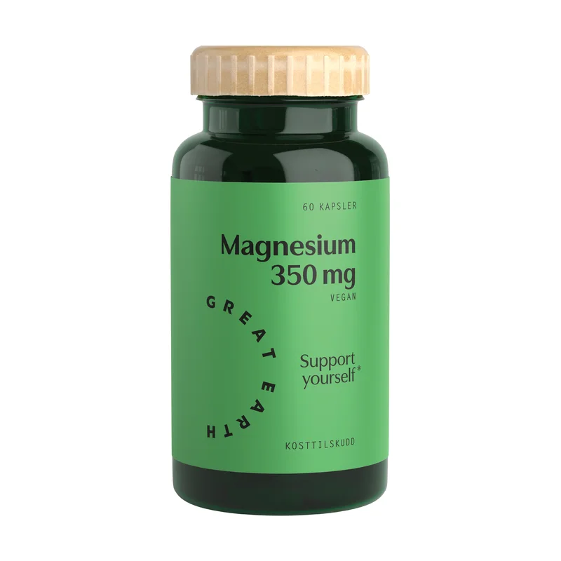 Great Earth Magnesium 350 mg kapsler, 60 stk.