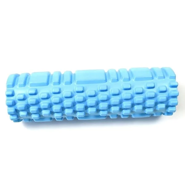 Trenings- og pilatesutstyr med 26 cm yogarulle for ryggmassasje, yogablokk, rulle for hjemmetrening, blå 25,5 cm blå 25,5 cm
