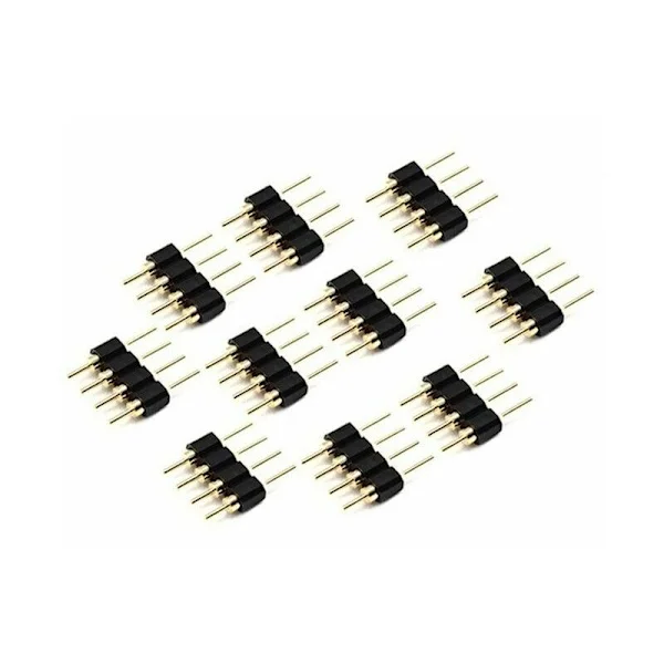50 stk. 4-bens RGB LED-strip han-adapterstik til 3528 5050 strip-lampe