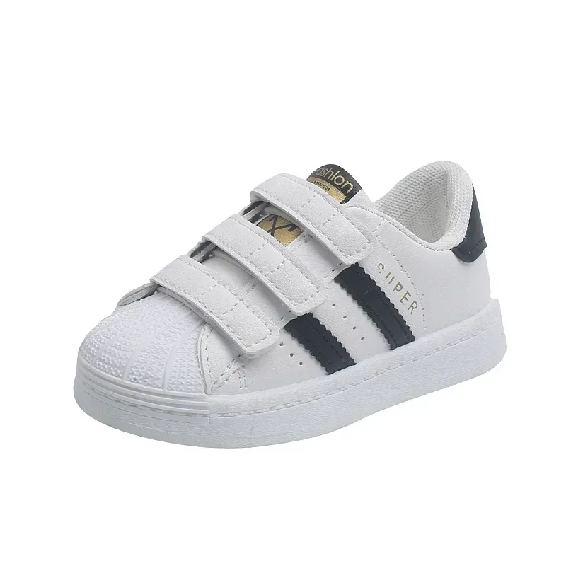 AliExpress - Baskets pour enfants enfants Design de mode blanc chaussures décontractées antidérapantes garçons filles crochet respirant baskets enfant