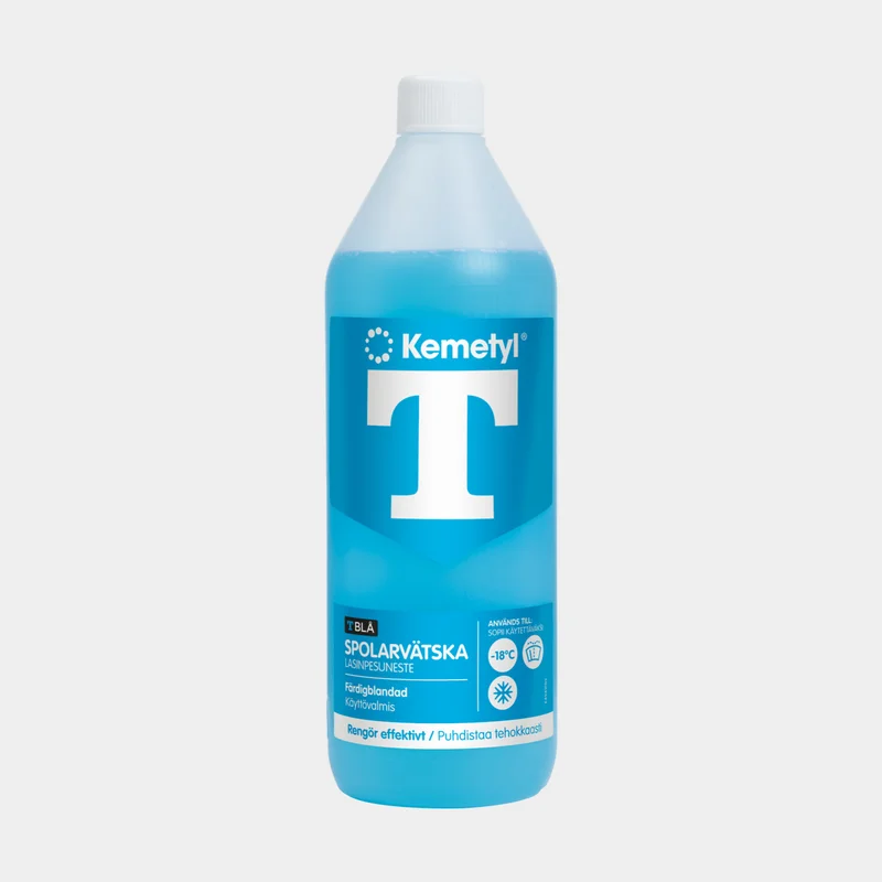 Spolarvätska Kemetyl T-Blå -18°C, färdigblandad, 1 liter