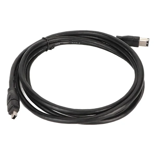 Firewire DV-kabel 6-stift till 4-stift Plug and Play IEEE1394 Firewire-kabel för JVC-videokameror 1,8 m