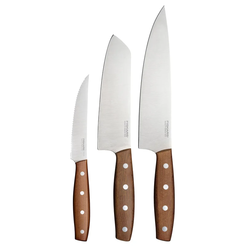 Fiskars Folken knivsæt 3 dele, træ | KitchenOne