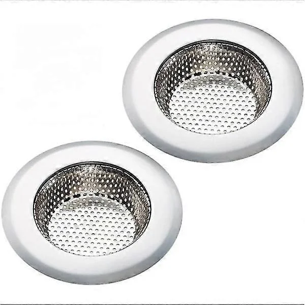 Piao 2-pack diskho sil - rostfritt stål, stor bred kant 4,5" diameter