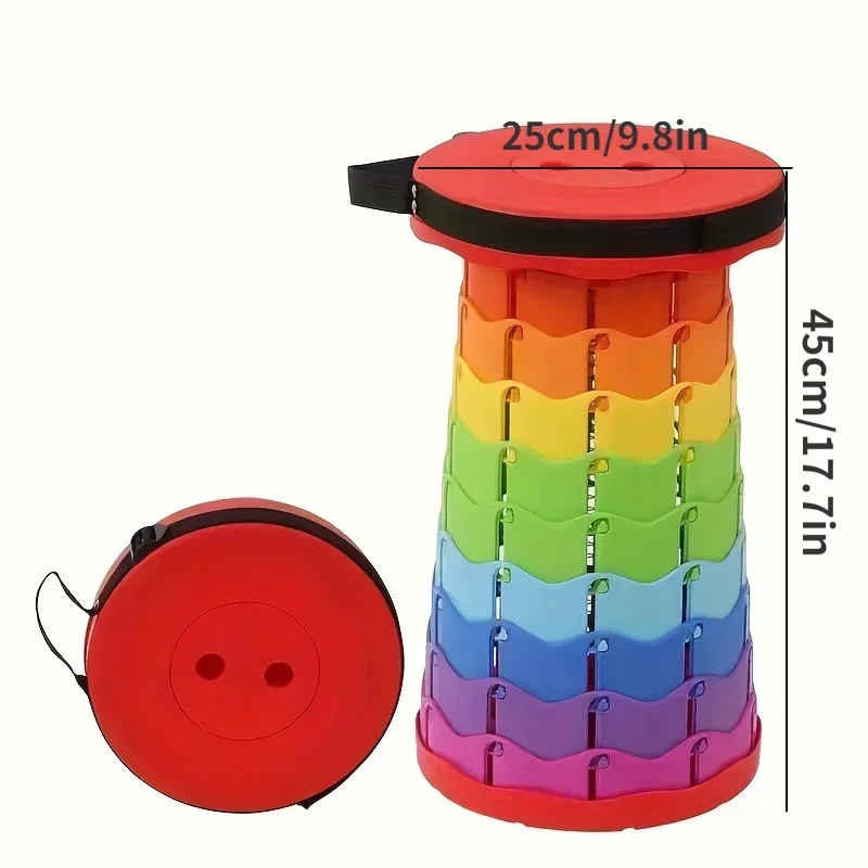 AliExpress - Nieuwe draagbare telescopische opvouwbare kruk, geschikt voor wandelen, kamperen, buitenreizen en vissen, in hoogte verstelbaar en 